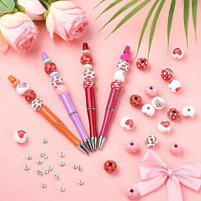 86 шт. пластиковые ручки для вышивания бусинами на тему Дня святого Валентина&nbsp;DIY-YW0012-28-1