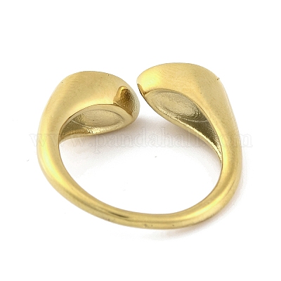 Ионное покрытие (ip) 304 нержавеющая сталь стразы каплевидный браслет открытый для женщин RJEW-N046-04F-G-1