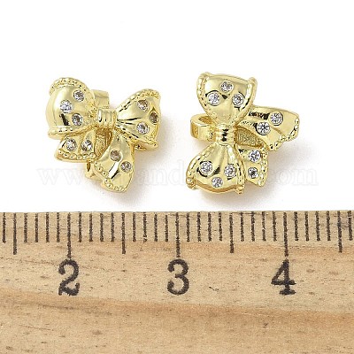 Латунные микропаве прозрачные подвески с фианитом&nbsp;KK-A236-17G-1