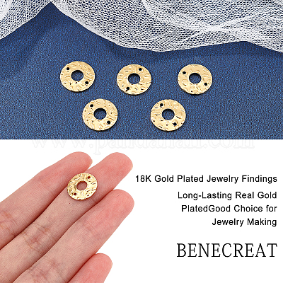 14K Real Gold Plated Brass Metal Round Jump Rings DIY Handmade