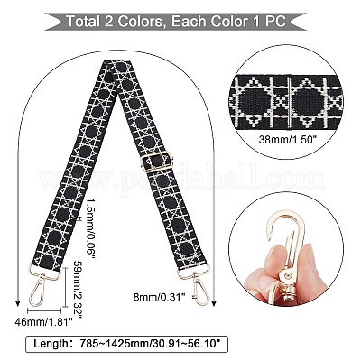 PH PandaHall 2pcs Wide Shoulder Strap 1.5” Adjustable Bag Strap Replacement  Geometric Jacquard Embroidery Strap Crossbody Bag Straps for Handbag  Crossbody Shoulder Bags Canvas Purse - Yahoo Shopping