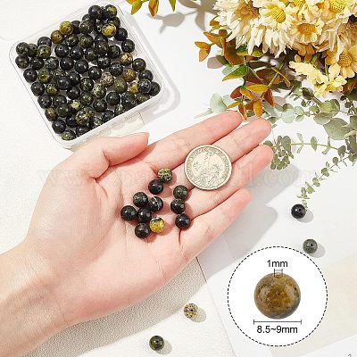 2 нити натуральных серпантиновых бусин&nbsp;G-OC0002-70-1