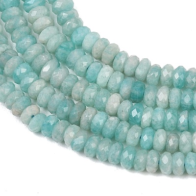 Природных амазонит бисер нитей&nbsp;G-B175-A08-2x4mm-1