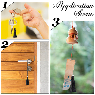 Полиэстер кисточкой подвески&nbsp;FIND-WH20031-12C-1