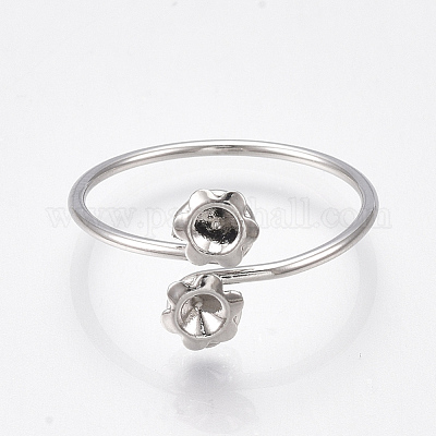 Латунные кольца для стразов&nbsp;KK-S350-409P-1