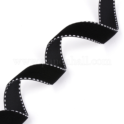 Velvet Ribbon - Black - 5/8