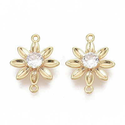 Латунные соединители с фианитами&nbsp;LS-X-KK-T050-25G-NF-1