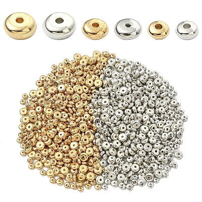 400шт 2 цвета ccb пластиковые распорные бусины&nbsp;CCB-YW0001-50A-1