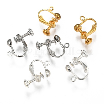 Wholesale Brass Screw-Back Earring with Loop 