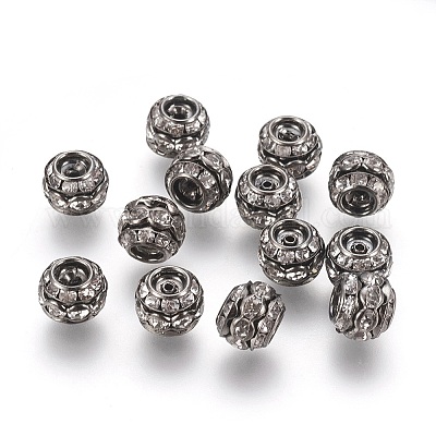 Messingkristallrhinestone-Perlen&nbsp;LS-RB-9X10-1-1