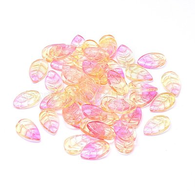 Прозрачные стеклянные подвески&nbsp;GLAA-H016-08H-13-1