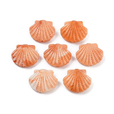 Резные бусины из синтетического коралла&nbsp;CORA-S025-02B-01-1
