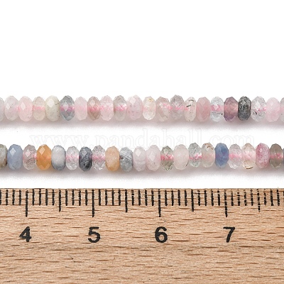 Природные морганит нитей бисера&nbsp;G-RM2025-D12-C-1