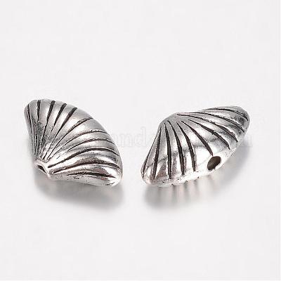 Сплавочные овальные бусины тибетского стиля  PALLOY-D348-20AS-1