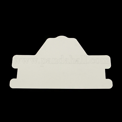 厚紙のネックレスのディスプレイカード  ホワイト  110x185x0.5mm CDIS-R030-02-1