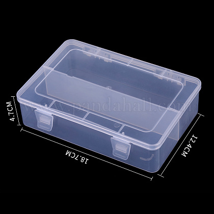 プラスチックネイルアートツールボックス 収納ボックス 透明 18 7x12 4x4 7cmの通販 Jp Pandahall Com