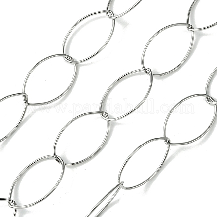 304 cadenas de eslabones ovales de acero inoxidable CHS-K018-12P-1