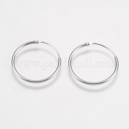 925 anello per orecchini in argento sterling STER-E057-03P-20mm-1