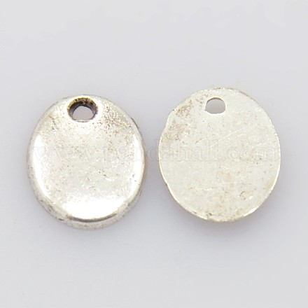Perline in lega stile tibetano TIBEP-10X8-AS-LF-1