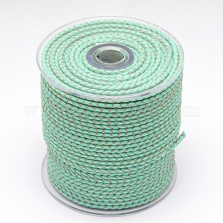 Braided Leather Cord WL-E019-4mm-05-1