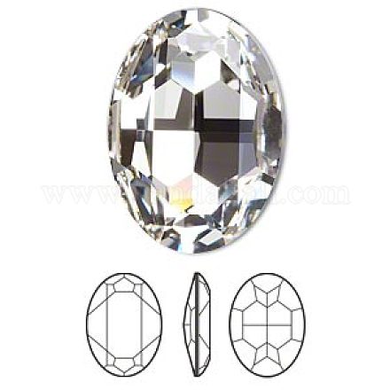 Diamantes de imitación de cristal austriaco 4127-39x28-001(F)-1