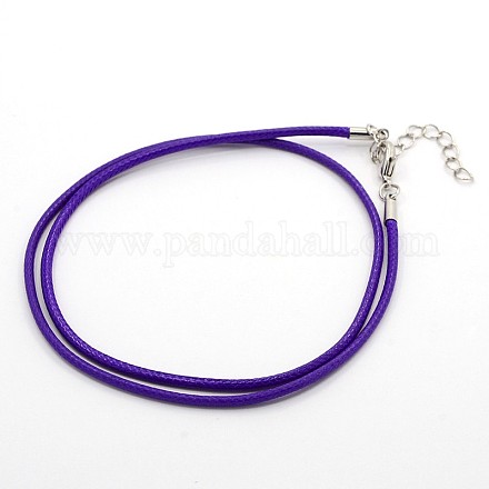 Waxed Cord Necklace Making MAK-F003-14-1
