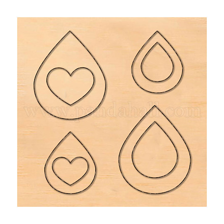 Stampi geometrici per il taglio del legno DIY-WH0169-03-1