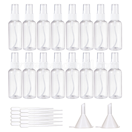 Benecreat 60ml transparente nachfüllbare Sprühflasche aus Kunststoff für Haustiere MRMJ-BC0001-51-1