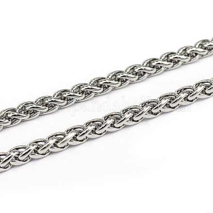 304 Stainless Steel Wheat Chains CHS-L001-30-4mm-1