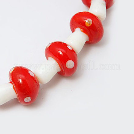 Handmade Lampwork Beads Strands X-D353-8-1