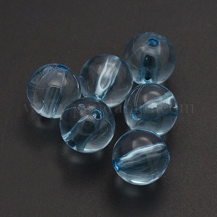 Perles en acrylique transparente TACR-P053-18mm-26H-1