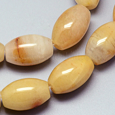 Naturali giallo perline avventurina fili G-Q948-62-1
