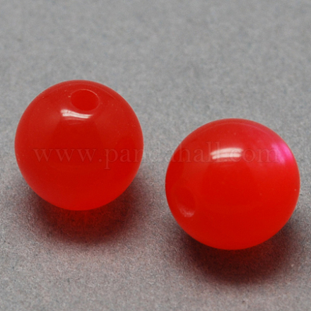 Perles rondes en résine d'imitation œil de chat RESI-R157-6mm-11-1