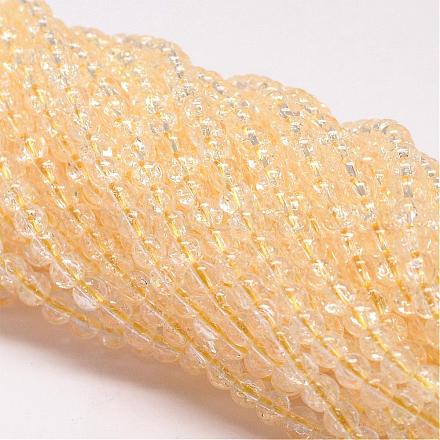 Synthetic Crackle Quartz Beads Strands CCG-K001-12mm-02-1