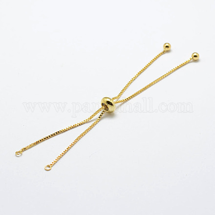 Fabrication de bracelet de chaîne en laiton d'électrodéposition de support X-KK-A142-018G-1