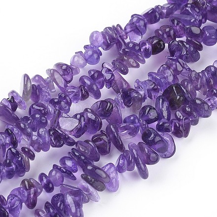 Natural Amethyst Beads Strands F014-1