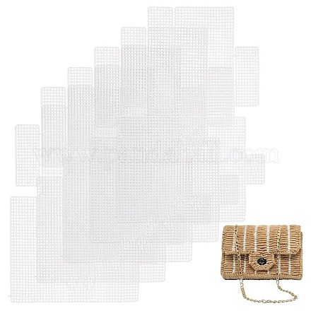 Wadorn 6 juego de láminas de lona de malla de plástico transparente para bordar DIY-WH0387-14-1