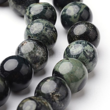 Chapelets de perles rondes en jaspe kambaba naturel G-J346-29-10mm-1
