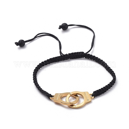 Adjustable Nylon Thread Braided Bead Bracelets BJEW-JB05040-01-1