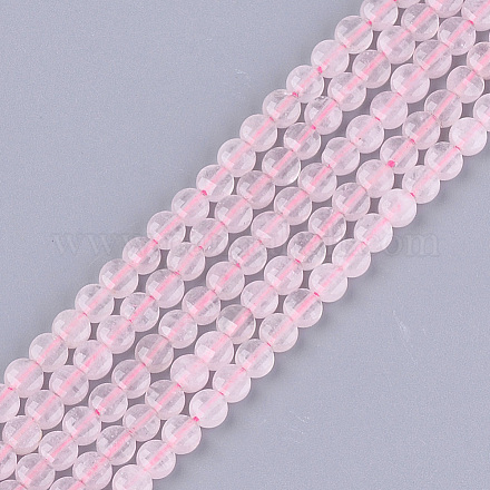 Fili di perline quarzo roso  naturale  G-S354-45-1