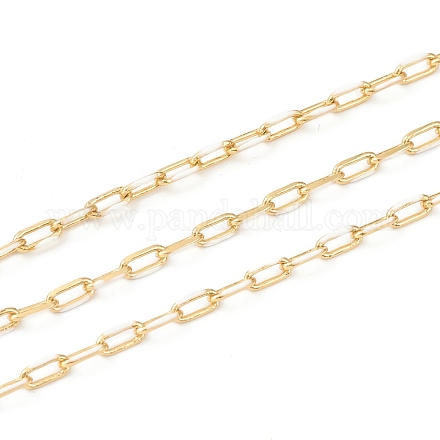 Handgefertigte goldene Messing-Emaille-Gliederketten CHC-M021-66A-08-1