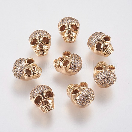 Perles de zircone cubique micro pave en Laiton KK-A144-065G-1