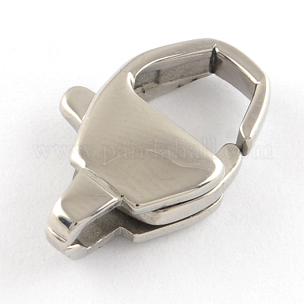 Polished 316L Surgical Stainless Steel Lobster Claw Clasps STAS-R072-25-1