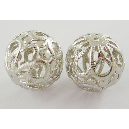 Perlas de filigrana de hierro X-E064Y-1