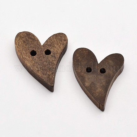 Bottoni in legno di cuore a 2 foro BUTT-D039-03-1