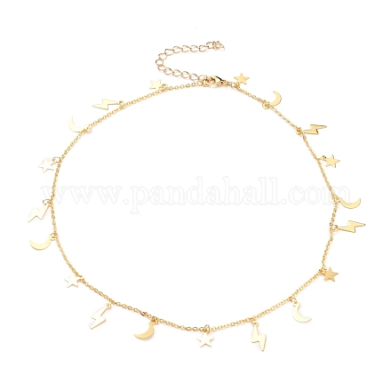 Brass Pendant Necklaces X-NJEW-JN03107-02-1