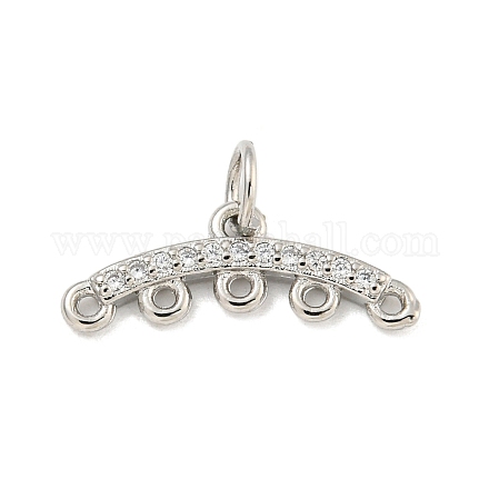 Латунные микропаве из прозрачного кубического циркония KK-NH0003-01P-1