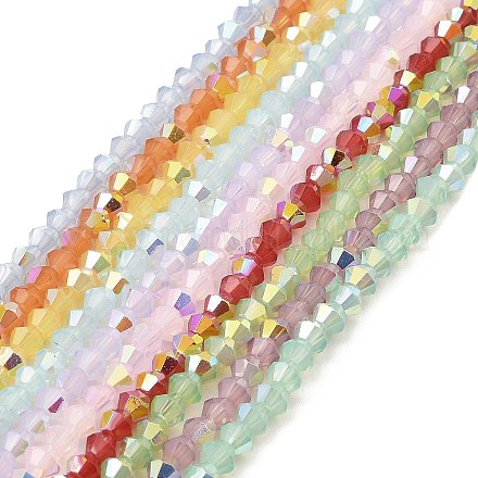 Chapelets de perles en verre peint DGLA-F029-J2mm-A-1
