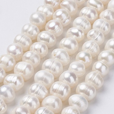 Brins de perles de culture d'eau douce naturelles PEAR-D187-14-1