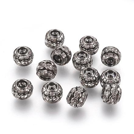 Messingkristallrhinestone-Perlen&nbsp;LS-RB-9X10-1-1